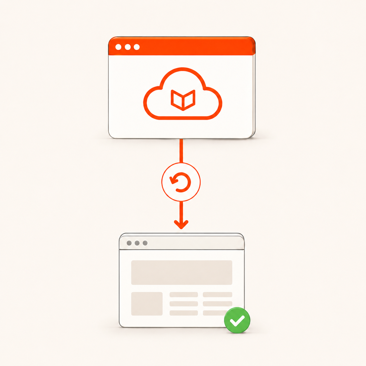 A direct Duplicator Cloud restore flow.